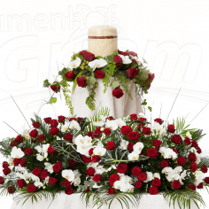 Blumenschmuck Urne
