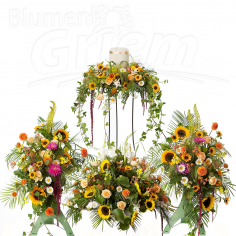 Blumenschmuck Urne